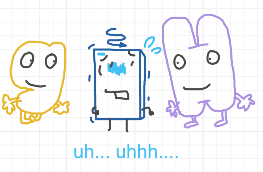 A panel from Running Duos, episode four of the Board Boards object show by Furretwalk/WalkingFurret.